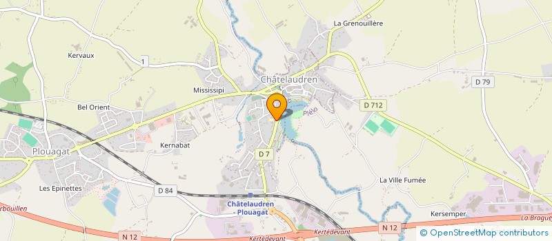 localisation de l'entreprise MONSIEUR YANNICK BORDES  CHATELAUDREN-PLOUAGAT