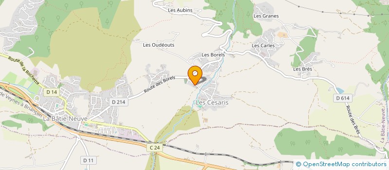 localisation de l'entreprise MONSIEUR YANNICK BOREL à LA BATIE NEUVE