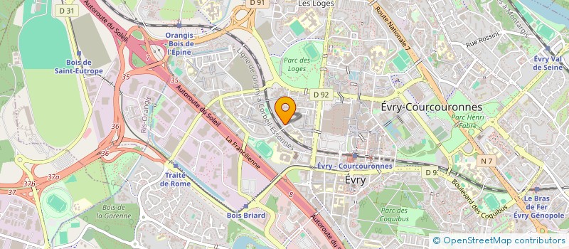 localisation de l'entreprise MONSIEUR YANNICK BOUBLI  EVRY-COURCOURONNES