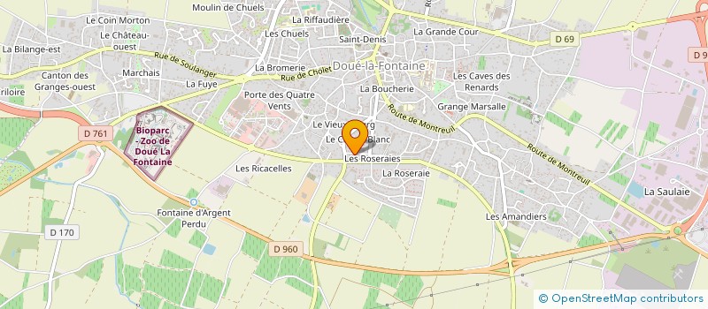 localisation de l'entreprise MONSIEUR YANNICK BOUCARD  DOUE-EN-ANJOU