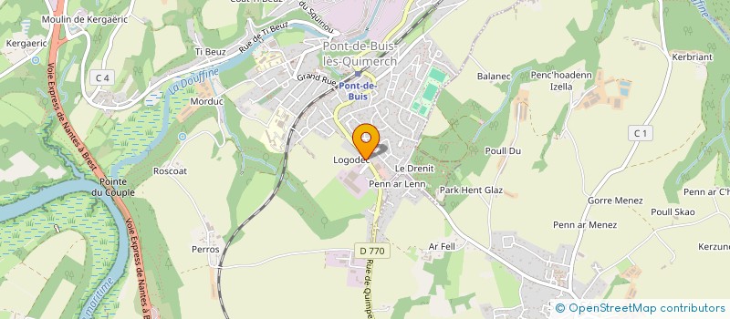 localisation de l'entreprise MONSIEUR YANNICK BOUGEARD à PONT-DE-BUIS-LES-QUIMERCH