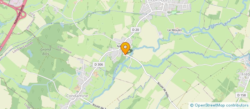 localisation de l'entreprise MONSIEUR YANNICK BOUILLOD  COURLAOUX