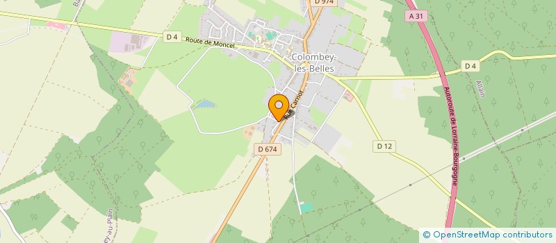 localisation de l'entreprise MONSIEUR YANNICK BOULANGER  SAULXURES-LES-VANNES