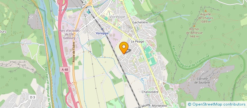 localisation de l'entreprise MONSIEUR YANNICK BOURNAT  VOREPPE