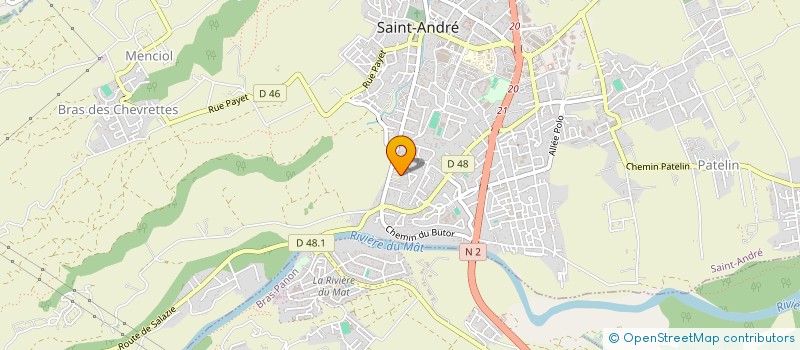 localisation de l'entreprise MONSIEUR YANNICK BOURSILLON à SAINT-ANDRE