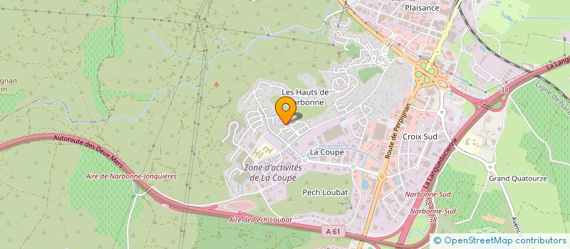 localisation de l'entreprise MONSIEUR YANNICK BOUSQUET-MARCHESE  NARBONNE