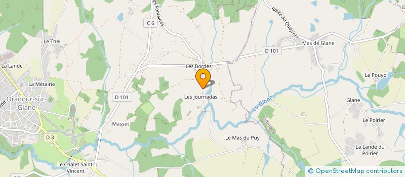 localisation de l'entreprise MONSIEUR YANNICK BOUSSARD à ORADOUR-SUR-GLANE