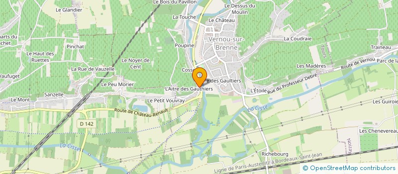 localisation de l'entreprise MONSIEUR YANNICK BOUTET  VERNOU-SUR-BRENNE