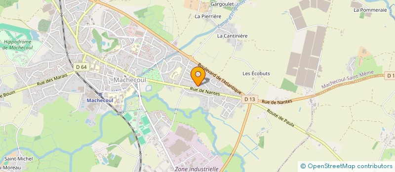 localisation de l'entreprise MONSIEUR YANNICK BOUTIN à MACHECOUL-SAINT-MEME
