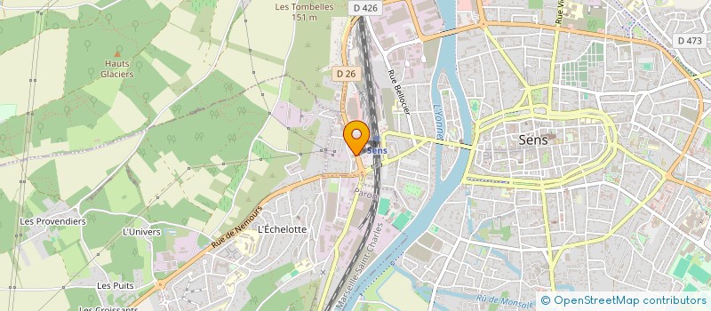 localisation de l'entreprise MONSIEUR YANNICK BRAESCH à SENS