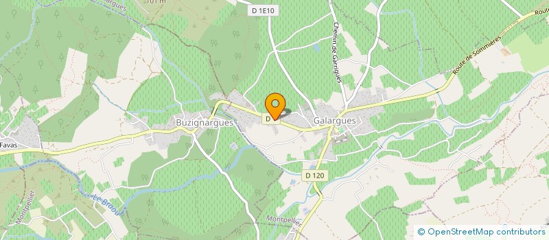 localisation de l'entreprise MONSIEUR YANNICK BRESOLIN  GALARGUES