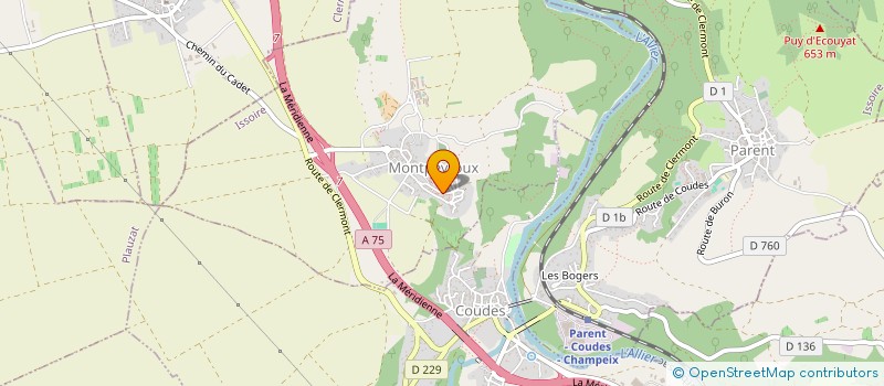 localisation de l'entreprise MONSIEUR YANNICK BRET  MONTPEYROUX