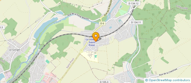 localisation de l'entreprise MONSIEUR YANNICK BRIANT à SAINT-PREST