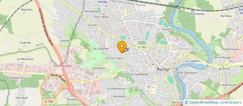 localisation de l'entreprise MONSIEUR YANNICK BRIENDO à SAINTE-ANNE-D'AURAY