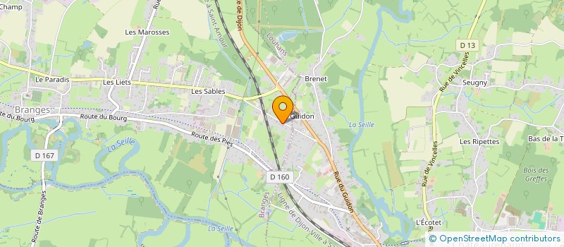 localisation de l'entreprise MONSIEUR YANNICK BRIEZ  BRANGES