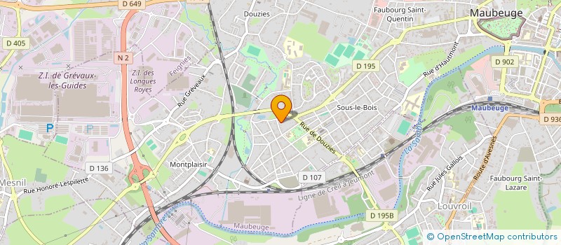 localisation de l'entreprise MONSIEUR YANNICK BROCART  MAUBEUGE