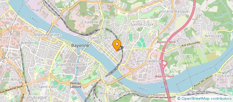 localisation de l'entreprise MONSIEUR YANNICK BROCHARD  BAYONNE