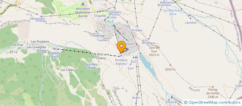 localisation de l'entreprise MONSIEUR YANNICK BRON  MORZINE