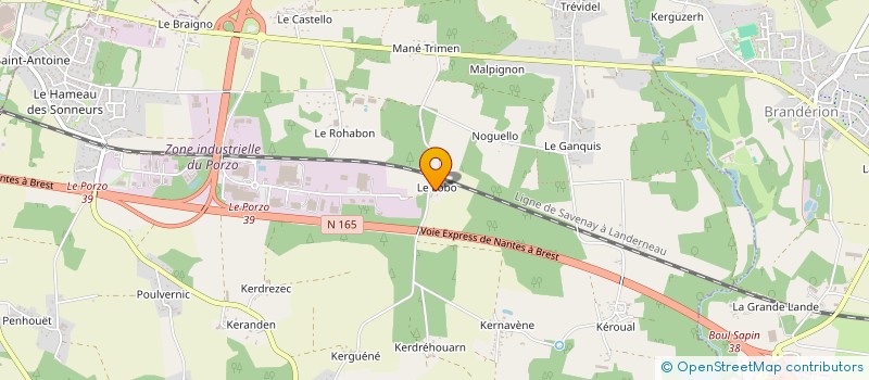 localisation de l'entreprise MONSIEUR YANNICK BRUGNON à KERVIGNAC