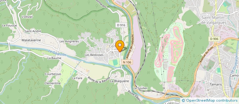 localisation de l'entreprise MONSIEUR YANNICK BRUNEL  CENDRAS