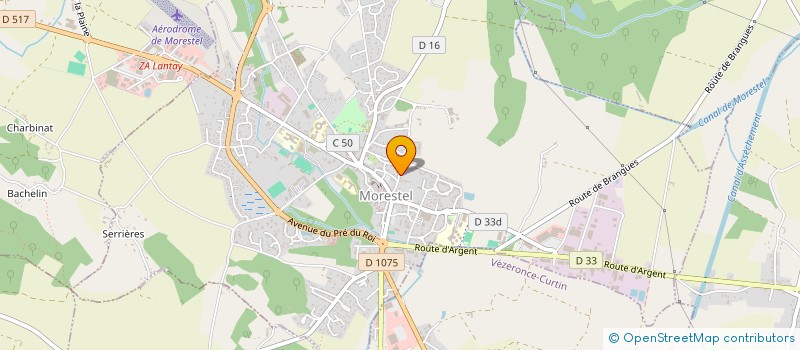 localisation de l'entreprise MONSIEUR YANNICK BRUNERIE à MORESTEL