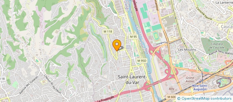 localisation de l'entreprise MONSIEUR YANNICK BRUNETTI  SAINT-LAURENT-DU-VAR