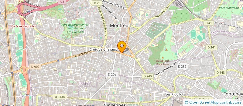 localisation de l'entreprise MONSIEUR YANNICK BULALA PANU à MONTREUIL
