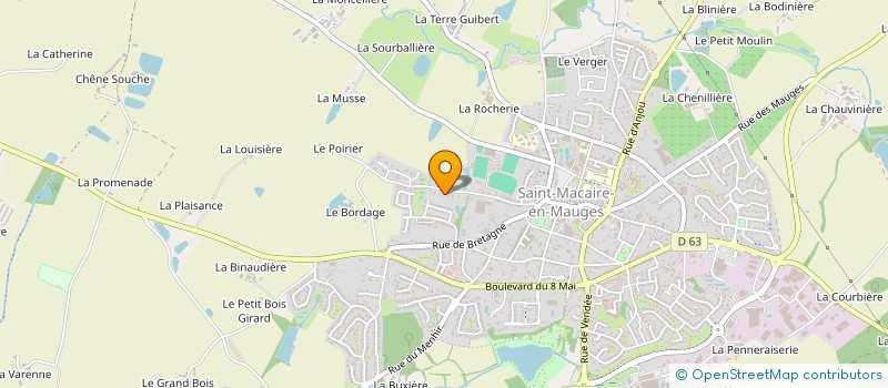 localisation de l'entreprise MONSIEUR YANNICK BUREAU à SEVREMOINE