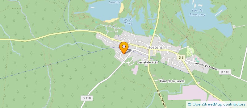 localisation de l'entreprise MONSIEUR YANNICK BUTTON  HOSTENS