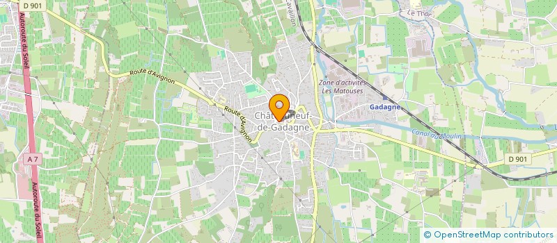 localisation de l'entreprise MONSIEUR YANNICK CAILLOT  CHATEAUNEUF-DE-GADAGNE