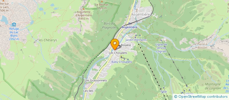 localisation de l'entreprise MONSIEUR YANNICK CAMPAGNA  CHAMONIX-MONT-BLANC