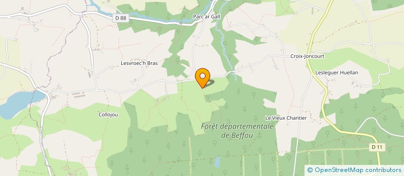 localisation de l'entreprise MONSIEUR YANNICK CARCREFF à LOGUIVY-PLOUGRAS