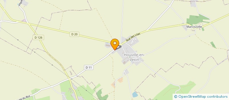 localisation de l'entreprise MONSIEUR YANNICK CARDOT  HOUVILLE-EN-VEXIN