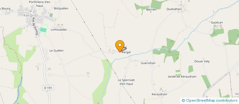 localisation de l'entreprise MONSIEUR YANNICK CARGOUET  KERGRIST