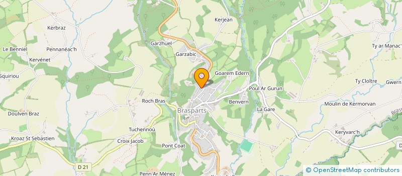 localisation de l'entreprise MONSIEUR YANNICK CARIOU  PLEYBEN