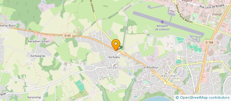 localisation de l'entreprise MONSIEUR YANNICK CARPENTIER  LANNION