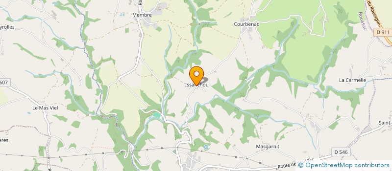 localisation de l'entreprise MONSIEUR YANNICK CARRIERE  BOUSSAC