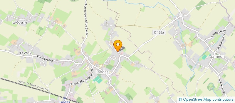 localisation de l'entreprise MONSIEUR YANNICK CARTEGNIE  LANDAS