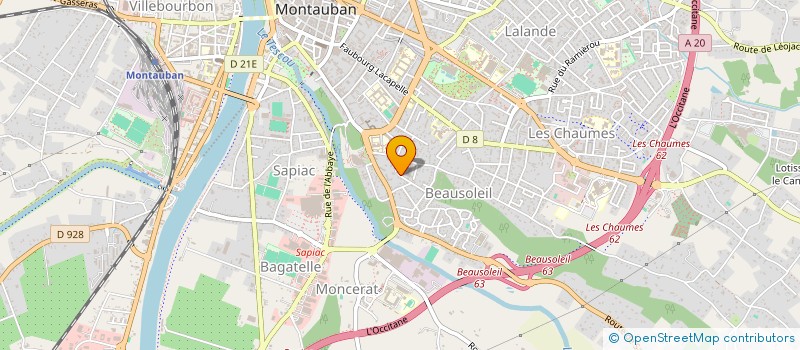 localisation de l'entreprise MONSIEUR YANNICK CASTELLA  MONTAUBAN