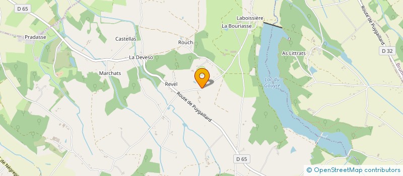 localisation de l'entreprise MONSIEUR YANNICK CAUSSE  VAISSAC