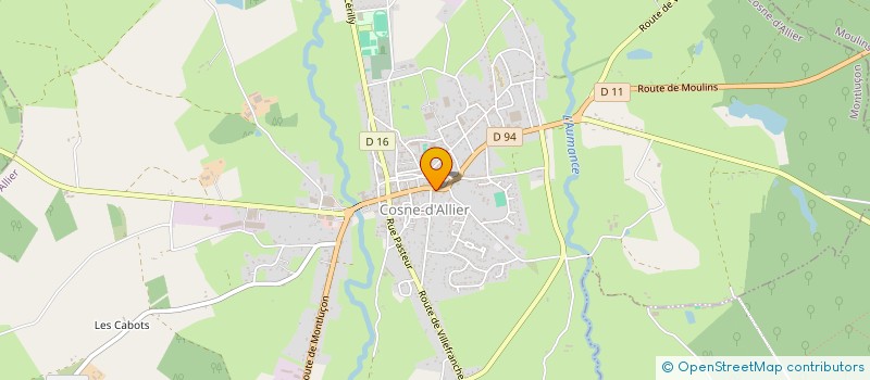 localisation de l'entreprise MONSIEUR YANNICK CHABOUIS  COSNE-D'ALLIER