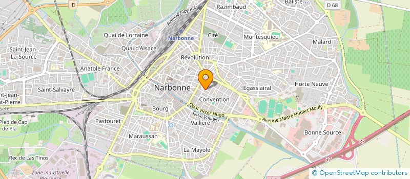 localisation de l'entreprise MONSIEUR YANNICK CHABROL  NARBONNE