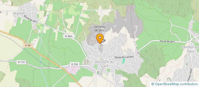 localisation de l'entreprise MONSIEUR YANNICK CHAMBON  VERS-PONT-DU-GARD