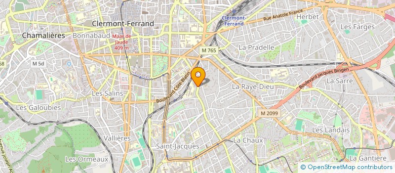 localisation de l'entreprise MONSIEUR YANNICK CHAPTARD  CLERMONT-FERRAND