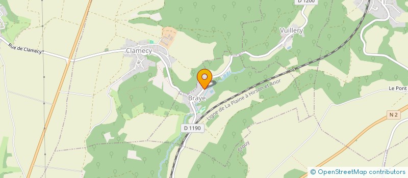 localisation de l'entreprise MONSIEUR YANNICK CHARDIN  BRAYE