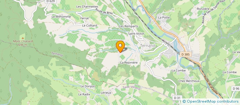 localisation de l'entreprise MONSIEUR YANNICK CHARITAT à TERNAND