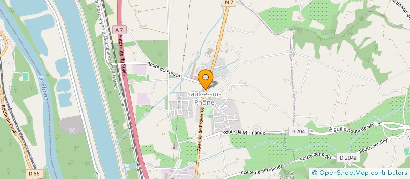 localisation de l'entreprise MONSIEUR YANNICK CHARREYRON  SAULCE-SUR-RHONE