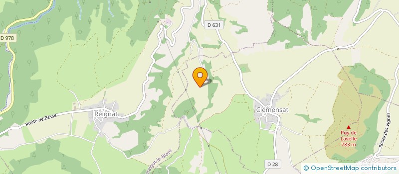 localisation de l'entreprise MONSIEUR YANNICK CHASSAING  CLEMENSAT