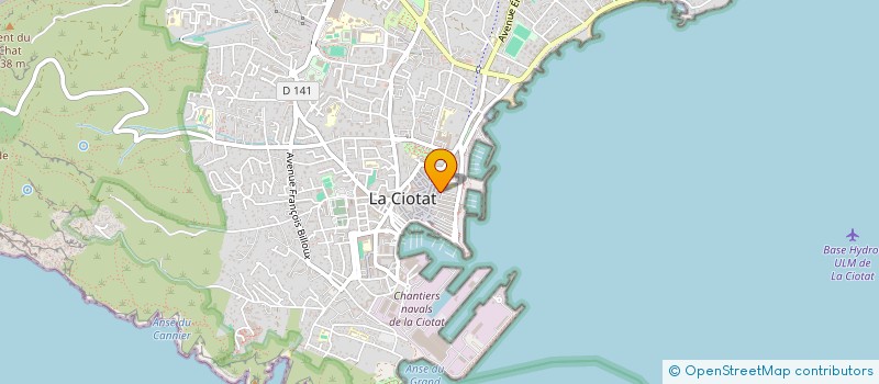 localisation de l'entreprise MONSIEUR YANNICK CHASTIN à LA CIOTAT