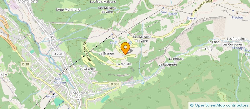 localisation de l'entreprise MONSIEUR YANNICK CHAUPLANNAZ  MORZINE